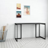 Lexington 53.15 Desk in Black 72752 Manhattan Comfort