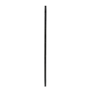 64 Inch Solid Wood Leaning Floor Mirror with Full Length Framed Black Finish