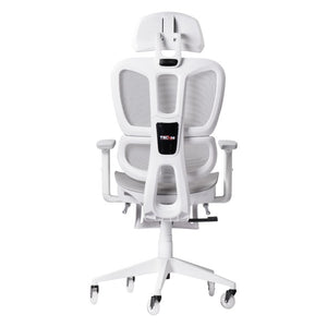 Ergonomic Swivel Gaming Chair with Adjustable Height Rolling Base and Built-in Footrest Support