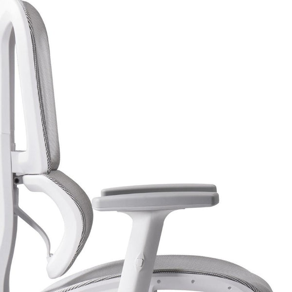Ergonomic Swivel Gaming Chair with Adjustable Height Rolling Base and Built-in Footrest Support