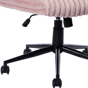 Faux Fur Swivel Gaming Chair with Adjustable Height Rolling Base for Modern Setups