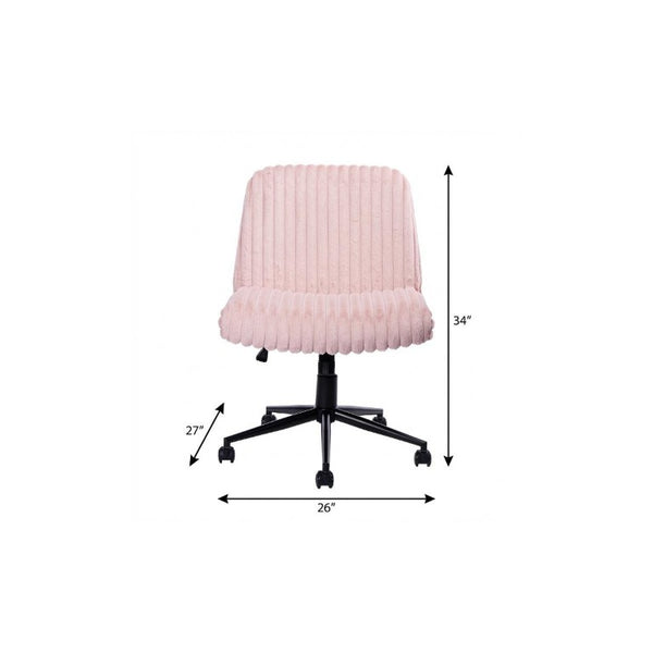 Faux Fur Swivel Gaming Chair with Adjustable Height Rolling Base for Modern Setups