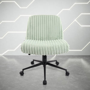 Faux Fur Swivel Gaming Chair with Adjustable Height Rolling Base for Modern Setups