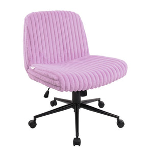 Faux Fur Swivel Gaming Chair with Adjustable Height Rolling Base for Modern Setups