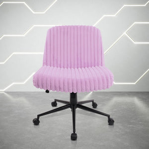 Faux Fur Swivel Gaming Chair with Adjustable Height Rolling Base for Modern Setups