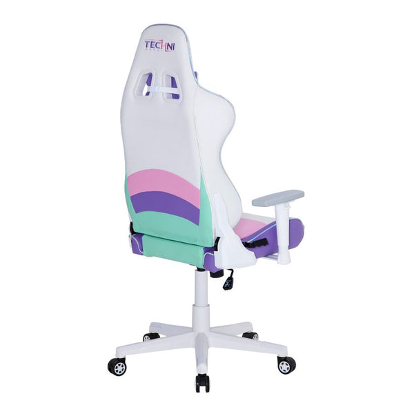 Baby Pink Ergonomic Swivel Desk Chair with Adjustable Height and Rolling Casters