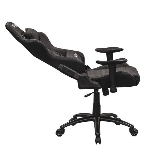 Black Ergonomic Rolling Swivel Chair with Height Adjustment for Gaming Setups