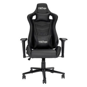 HomeRoots Black Ergonomic Swivel Office Gaming Chair with Rolling Casters and Height Adjustment 727691