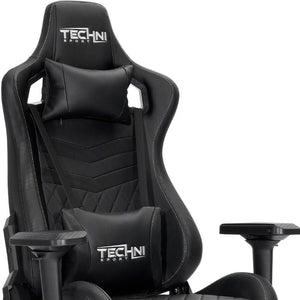 Black Ergonomic Swivel Office Gaming Chair with Rolling Casters and Height Adjustment