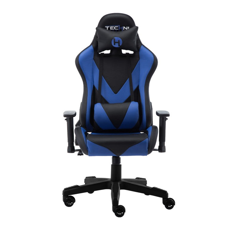 HomeRoots Blue Ergonomic Swivel Rocker with Adjustable Seat Height for Pro Gaming Setup 727693
