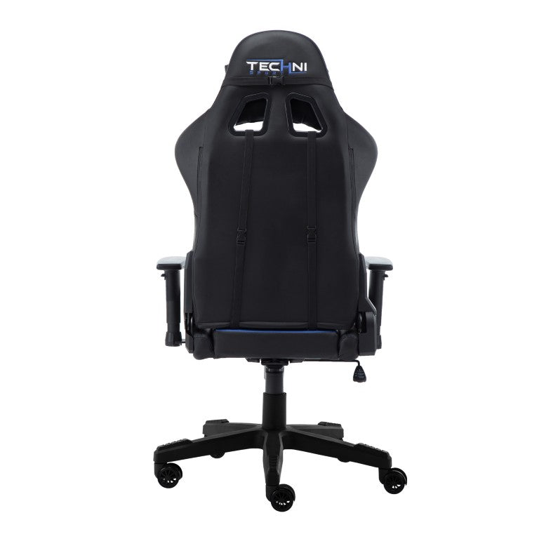 HomeRoots Blue Ergonomic Swivel Rocker with Adjustable Seat Height for Pro Gaming Setup 727693