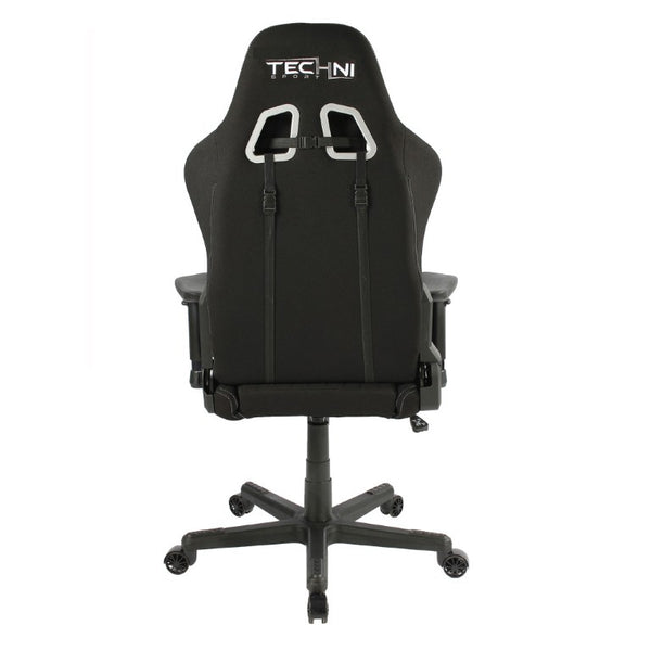 HomeRoots Black Ergonomic Rolling Swivel Chair with Adjustable Height for Gaming Setup 727695