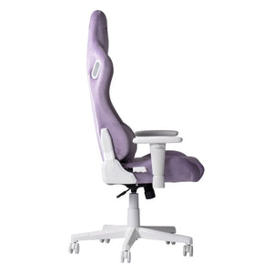 Purple Ergonomic Swivel Seat with Adjustable Height and Rolling Casters for Gamers