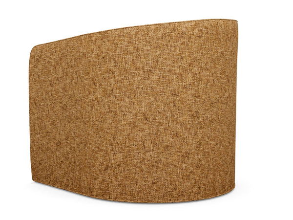 Colton Swivel Accent Chair with Ultra Down Cushion and Woven Detail Global Transitional Style
