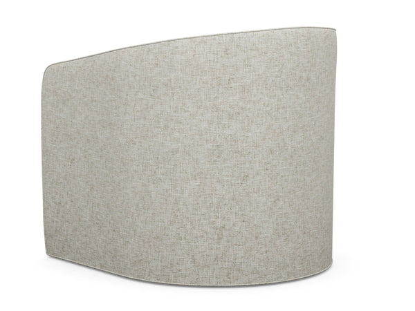 Colton Swivel Accent Chair with Ultra Down Cushion and Woven Detail Global Transitional Style
