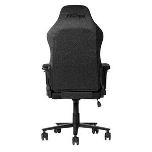Black Ergonomic Swivel Gaming Chair with Adjustable Height and Rolling Casters