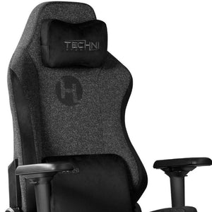 Black Ergonomic Swivel Gaming Chair with Adjustable Height and Rolling Casters