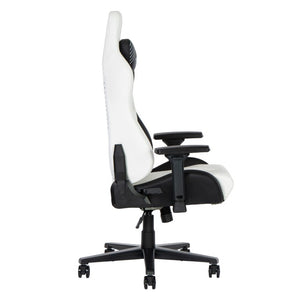 Black Swivel Gaming Chair with Adjustable Height and Rolling Caster Base