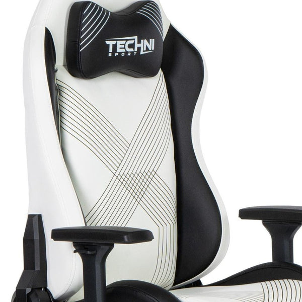 Black Swivel Gaming Chair with Adjustable Height and Rolling Caster Base
