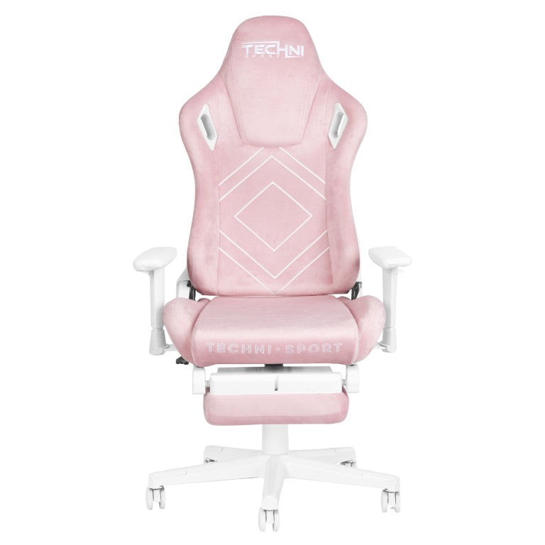HomeRoots Pink Ergonomic Swivel Desk Chair with Adjustable Height for Study or Gaming 727707