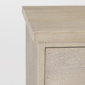 19 Inch Solid Wood Accent Cabinet with Dual Doors and Bottom Drawer for Stylish Home Storage