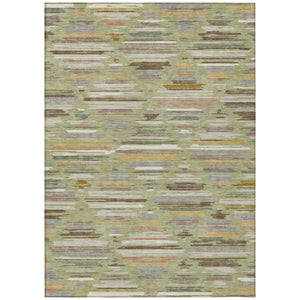 Southwestern Geometric Washable Polyester Area Rug for Indoor Outdoor Boho Patio Living Spaces