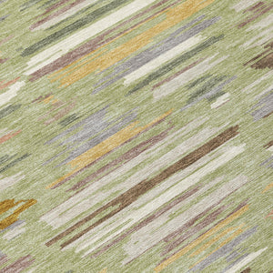 Southwestern Geometric Washable Polyester Area Rug for Indoor Outdoor Boho Patio Living Spaces