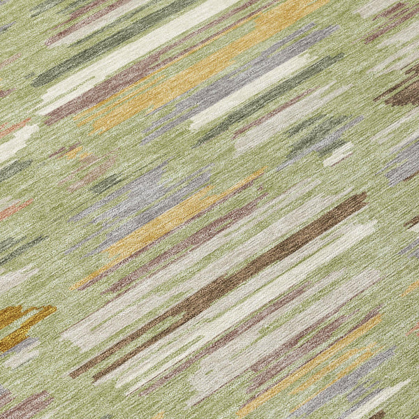 Southwestern Geometric Washable Polyester Area Rug for Indoor Outdoor Boho Patio Living Spaces