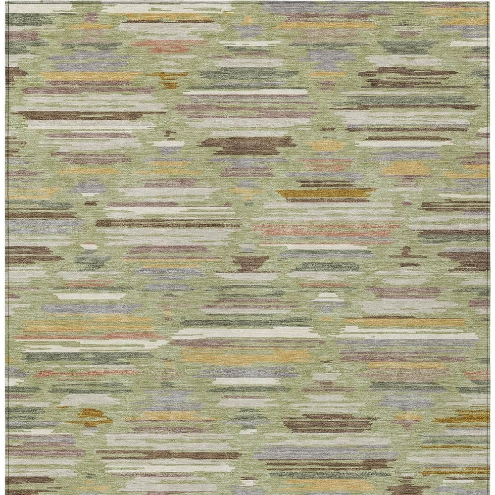 HomeRoots Southwestern Geometric Washable Polyester Area Rug for Indoor Outdoor Boho Patio Living Spaces 9' X 12' 727743