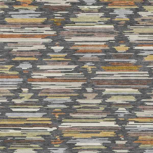 Geometric Southwestern Washable Polyester Area Rug for Indoor Outdoor and High Traffic Living Spaces