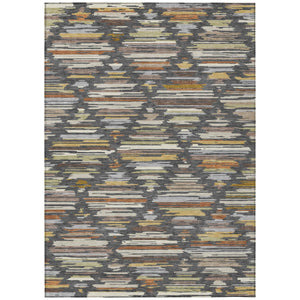 Geometric Southwestern Washable Polyester Area Rug for Indoor Outdoor and High Traffic Living Spaces