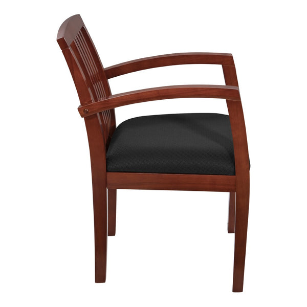 OSP Home Furnishings Sonoma Cherry Solid Hardwood Guest Chair with Classic Back for Dining or Reception Wood SON77CHY-3