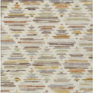 Southwestern Geometric Washable Polyester Area Rug for Indoor Outdoor Patios and Entryways