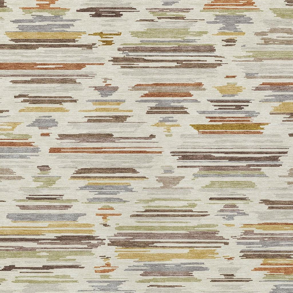 HomeRoots Southwestern Geometric Washable Polyester Area Rug for Indoor Outdoor Patios and Entryways 10' x 14' 727780