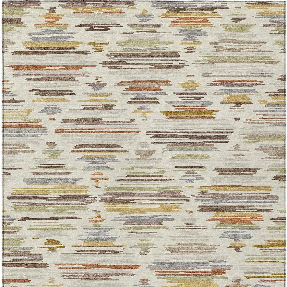 HomeRoots Southwestern Geometric Washable Polyester Area Rug for Indoor Outdoor Patios and Entryways 10' x 14' 727780