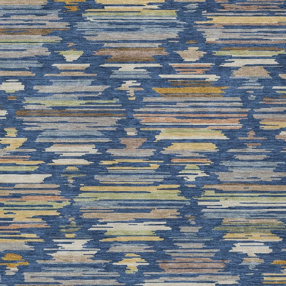 HomeRoots Southwestern Geometric Washable Polyester Area Rug for Indoor Outdoor Patios and Living Spaces 5' x 8' 727782