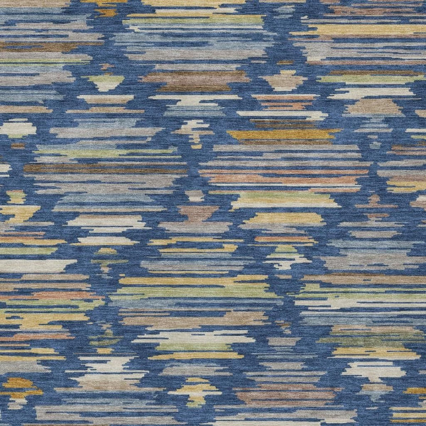 HomeRoots Southwestern Geometric Washable Polyester Area Rug for Indoor Outdoor Patios and Living Spaces 5' x 8' 727782