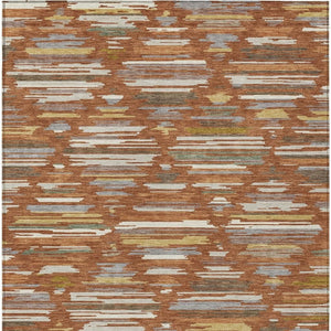 Southwestern Geometric Polyester Area Rug Washable Indoor Outdoor Patio and Entryway