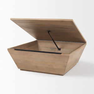 41 Inch Square Solid Wood Lift Top Coffee Table for Living Room Storage Functional