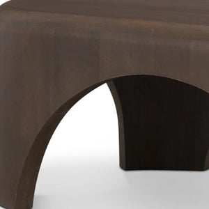 48 Inch Solid Wood Oval Coffee Table Elegant Living Room Centerpiece with Durable Finish