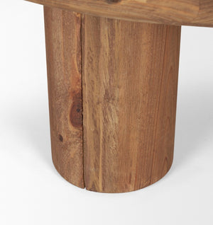 36 Inch Round Coffee Table with Reclaimed Wood Top and Matte Black Metal Base