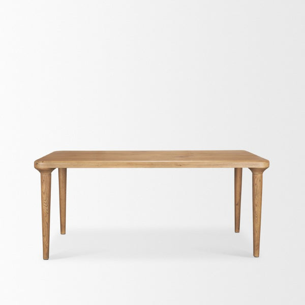 72 Inch Solid Wood Dining Table Spacious Rectangular Surface for Elegant Family Gatherings