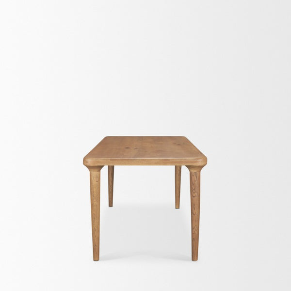 72 Inch Solid Wood Dining Table Spacious Rectangular Surface for Elegant Family Gatherings