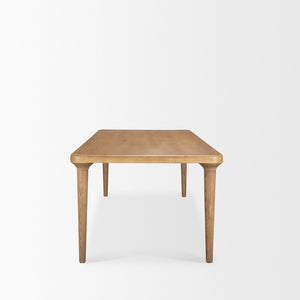 84 Inch Solid Wood Rectangular Dining Table Seats Eight for Spacious Family Gatherings