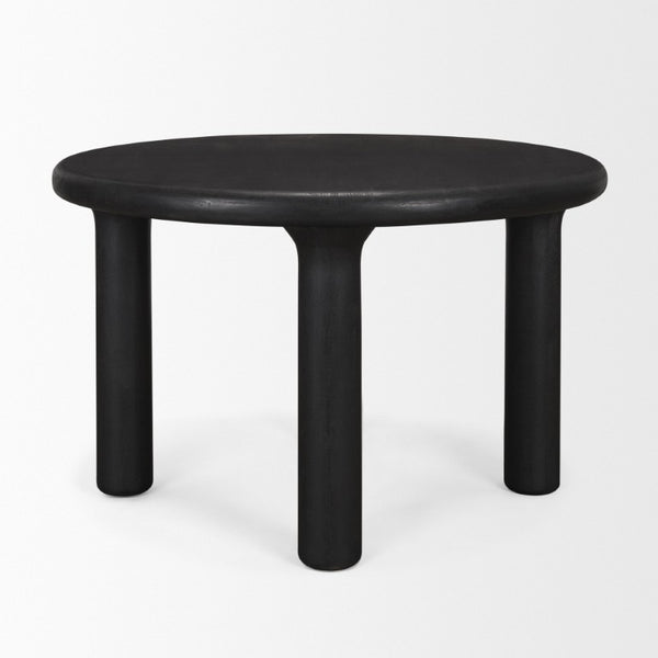 48 Inch Solid Wood Round Dining Table Seats Four for Modern Kitchen or Room