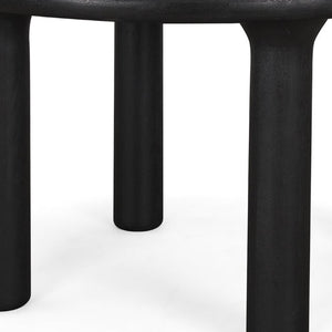 48 Inch Solid Wood Round Dining Table Seats Four for Modern Kitchen or Room