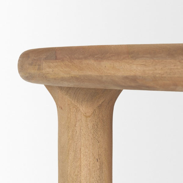48 Inch Solid Wood Round Dining Table Seats Four for Modern Kitchen or Room