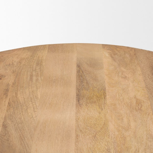 48 Inch Solid Wood Round Dining Table Seats Four for Modern Kitchen or Room