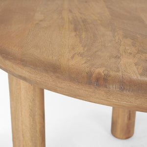 48 Inch Solid Wood Round Dining Table Seats Four for Modern Kitchen or Room