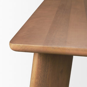94 Inch Solid Wood Rectangular Farmhouse Dining Table Seats Eight for Large Gatherings